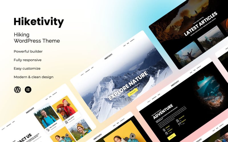 Hiketivity - The Ultimate Hiking & Camping Adventure WordPress Theme theme free